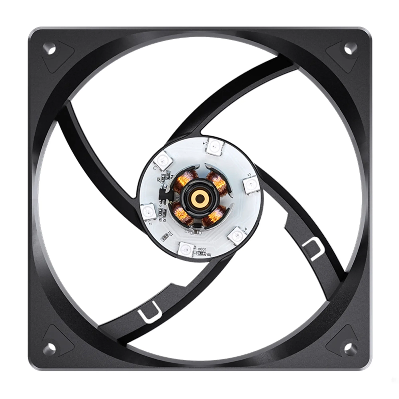 Купить Вентилятор JONSBO SL-120B Black 120mm 600-1500RPM 32dB 4pin+LED 3pin (SL-120B Black) - фото 10