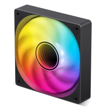Купить Вентилятор JONSBO SL-120BR Black RGB (120mm 600-1500RPM 32dB 4pin+LED 3pin (SL-120BR Black) - фото 4