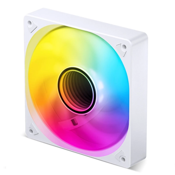 Купить Вентилятор JONSBO SL-120W White 120mm 600-1500RPM 32dB 4pin+LED 3pin (SL-120W White) - фото 4