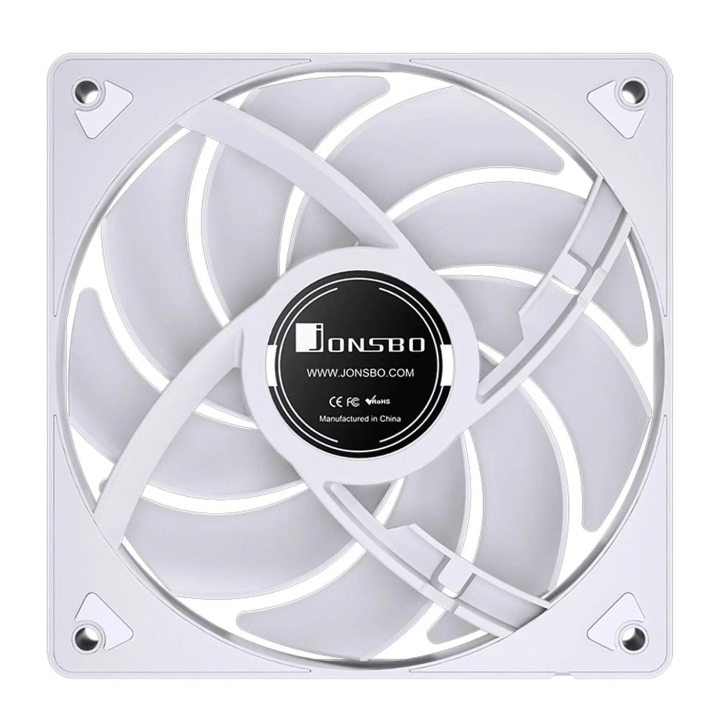 Купить Вентилятор JONSBO SL-120W White 120mm 600-1500RPM 32dB 4pin+LED 3pin (SL-120W White) - фото 9