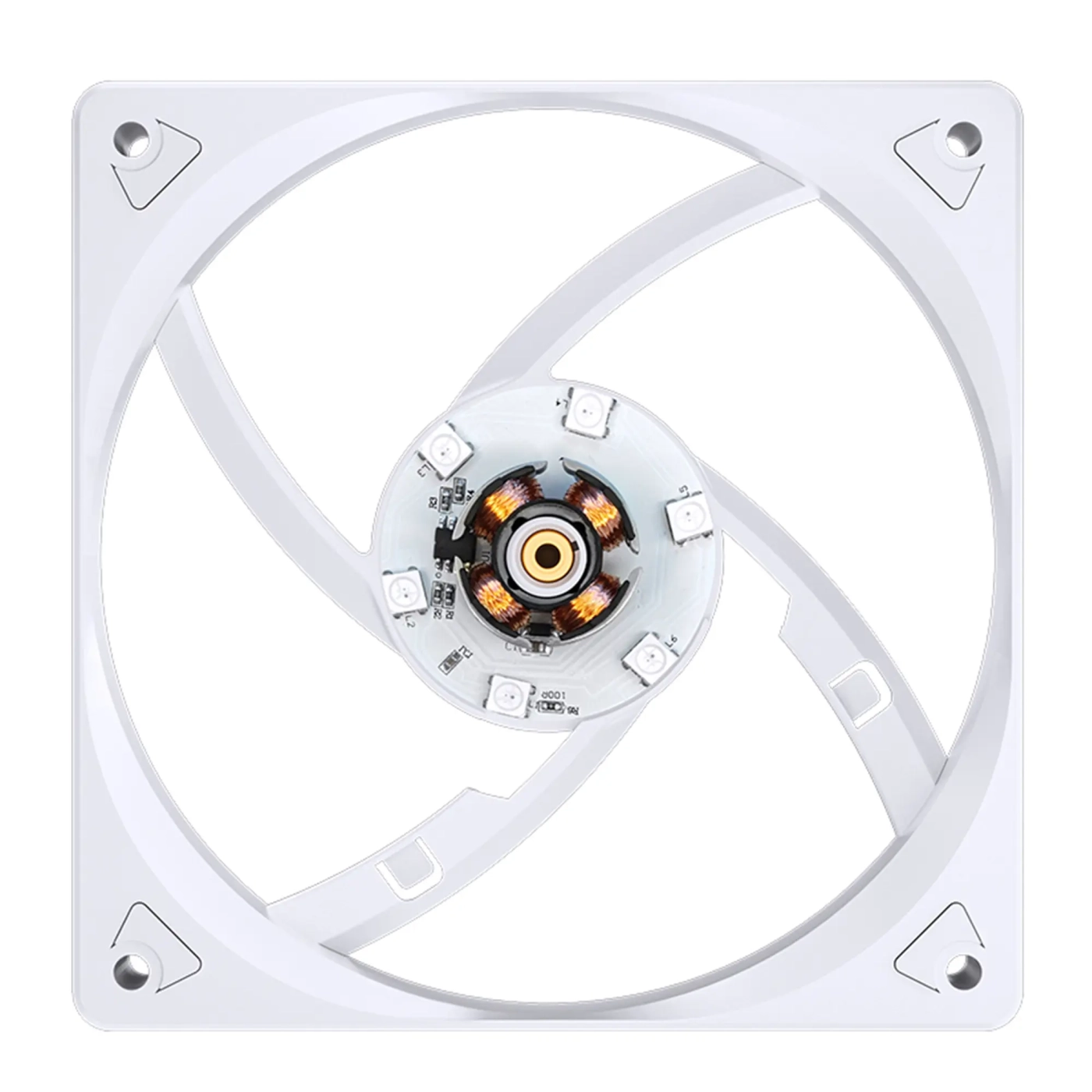 Купить Вентилятор JONSBO SL-120W White 120mm 600-1500RPM 32dB 4pin+LED 3pin (SL-120W White) - фото 10