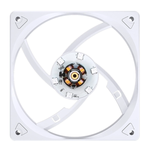 Купить Вентилятор JONSBO SL-120W White 120mm 600-1500RPM 32dB 4pin+LED 3pin (SL-120W White) - фото 10