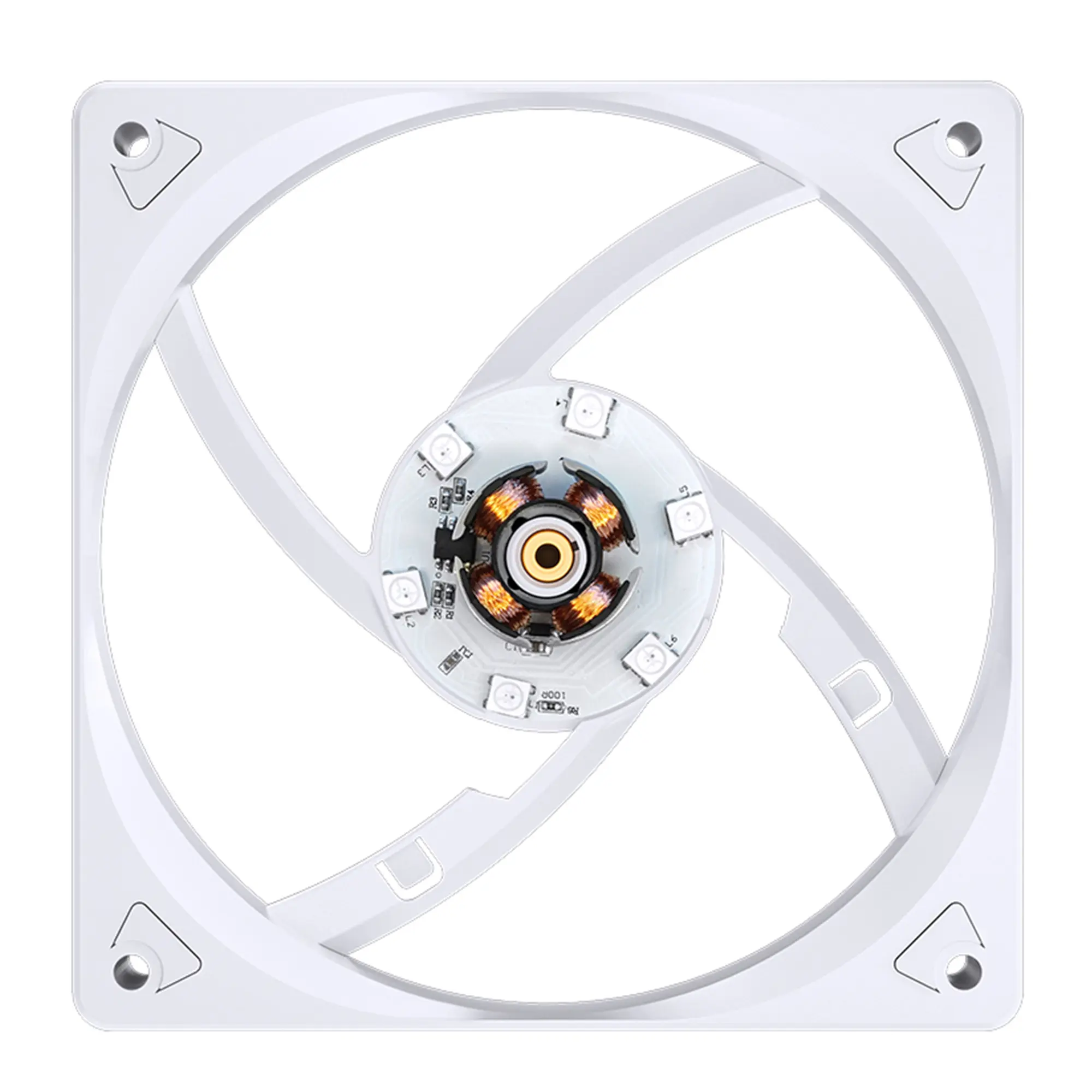 Купить Вентилятор JONSBO SL-120W White 120mm 600-1500RPM 32dB 4pin+LED 3pin (SL-120W White) - фото 10