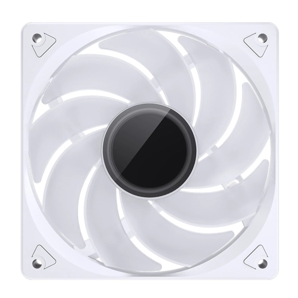 Купить Вентилятор JONSBO SL-120WR White RGB 120mm 600-1500RPM 32dB 4pin+LED 3pin (SL-120WR White) - фото 6