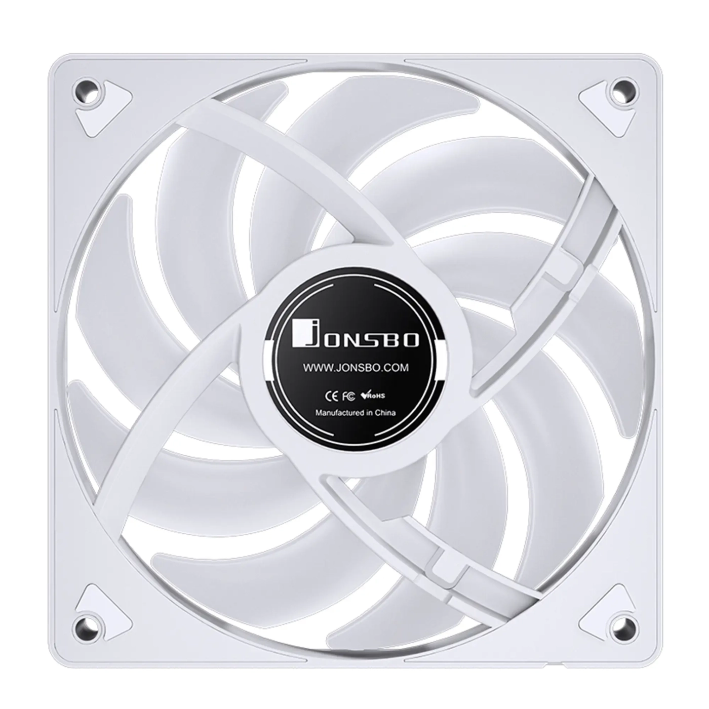 Купить Вентилятор JONSBO SL-120WR White RGB 120mm 600-1500RPM 32dB 4pin+LED 3pin (SL-120WR White) - фото 9
