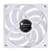 Купить Вентилятор JONSBO SL-120WR White RGB 120mm 600-1500RPM 32dB 4pin+LED 3pin (SL-120WR White) - фото 9