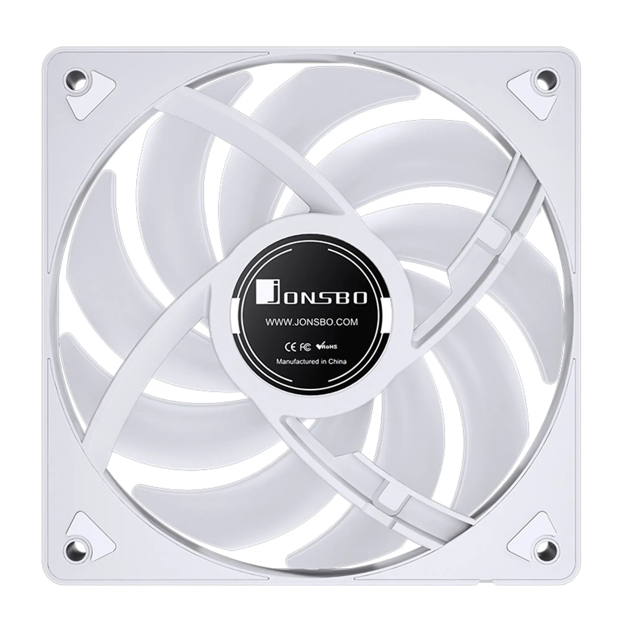 Купить Вентилятор JONSBO SL-120WR White RGB 120mm 600-1500RPM 32dB 4pin+LED 3pin (SL-120WR White) - фото 9