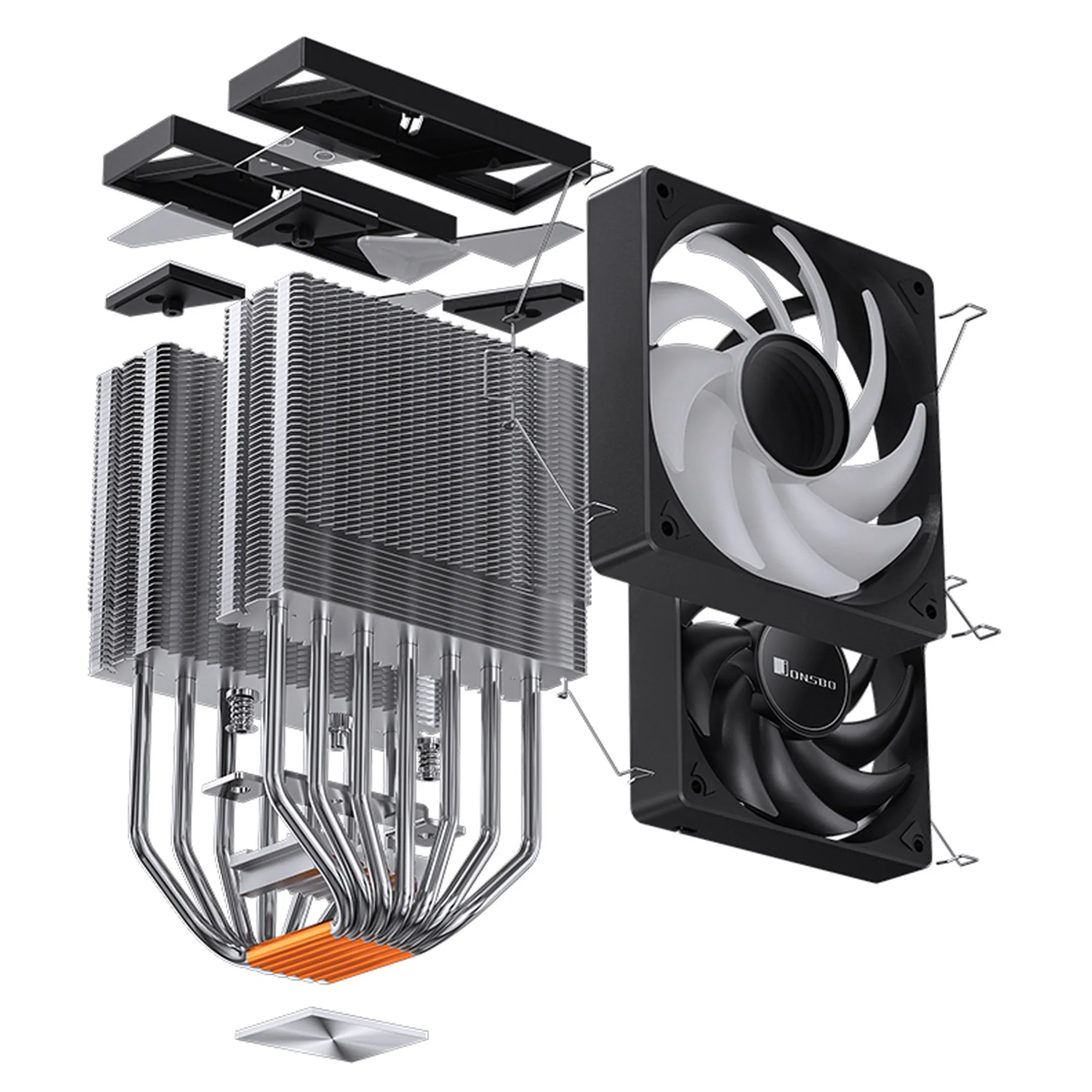 Купити Процесорний кулер JONSBO CR-3000 ARGB Black 120mm 4pin 1500RPM 32dBa 7pipe (CR-3000 ARGB Black) - фото 15