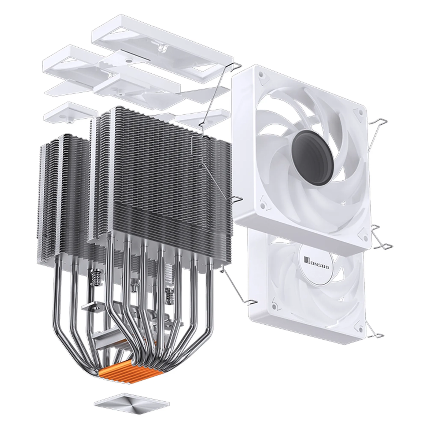 Купити Процесорний кулер JONSBO CR-3000 ARGB White 120mm 4pin 1500RPM 32dBa 7pipe (CR-3000 ARGB White) - фото 15