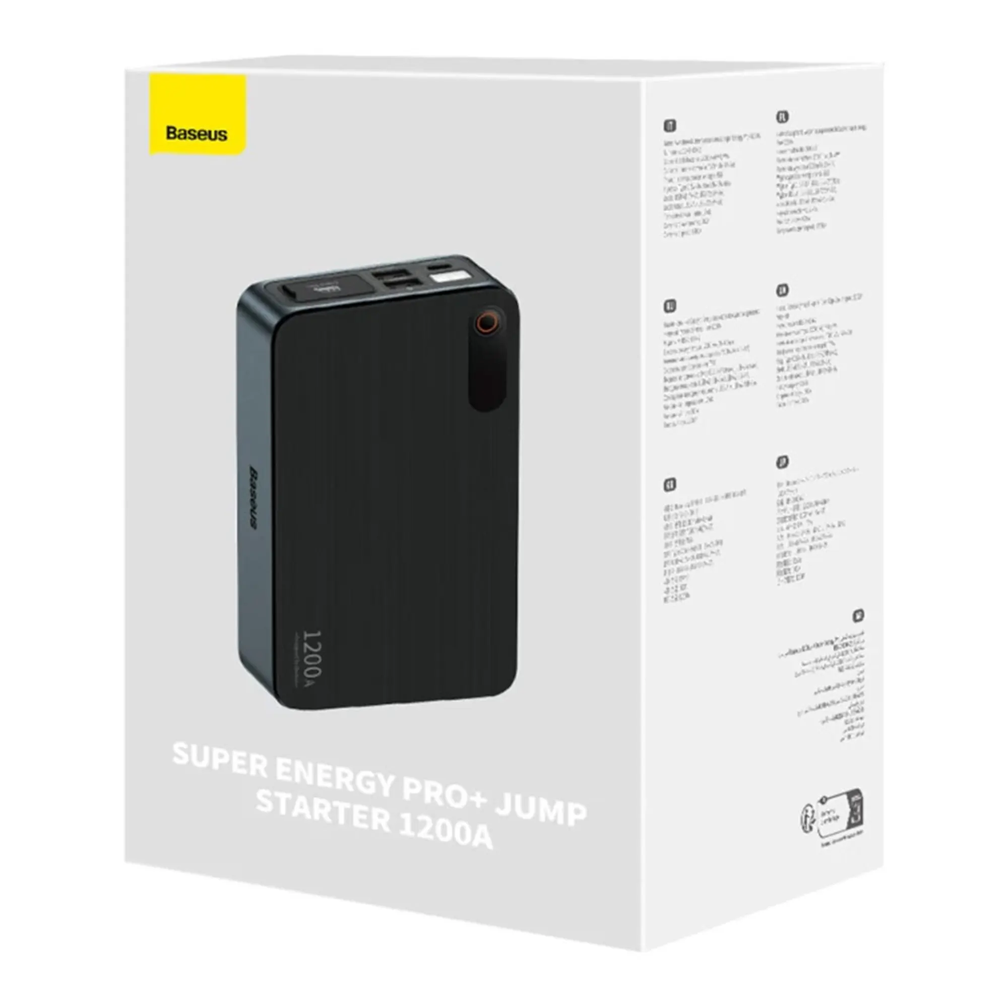Купить Автомобильное пуско-зарядное устройство Baseus Super Energy Pro-Plus 1200A Car Jump Starter Black - фото 8