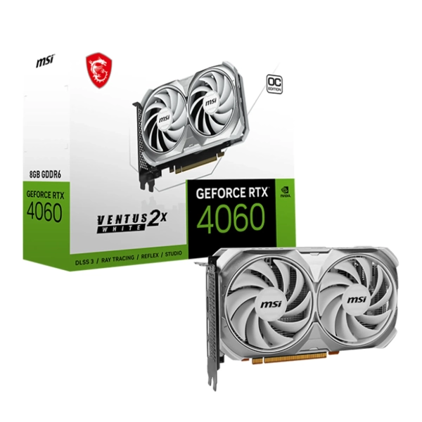 Купити Відеокарта MSI GeForce RTX 4060 VENTUS 2X WHITE 8G OC - фото 5