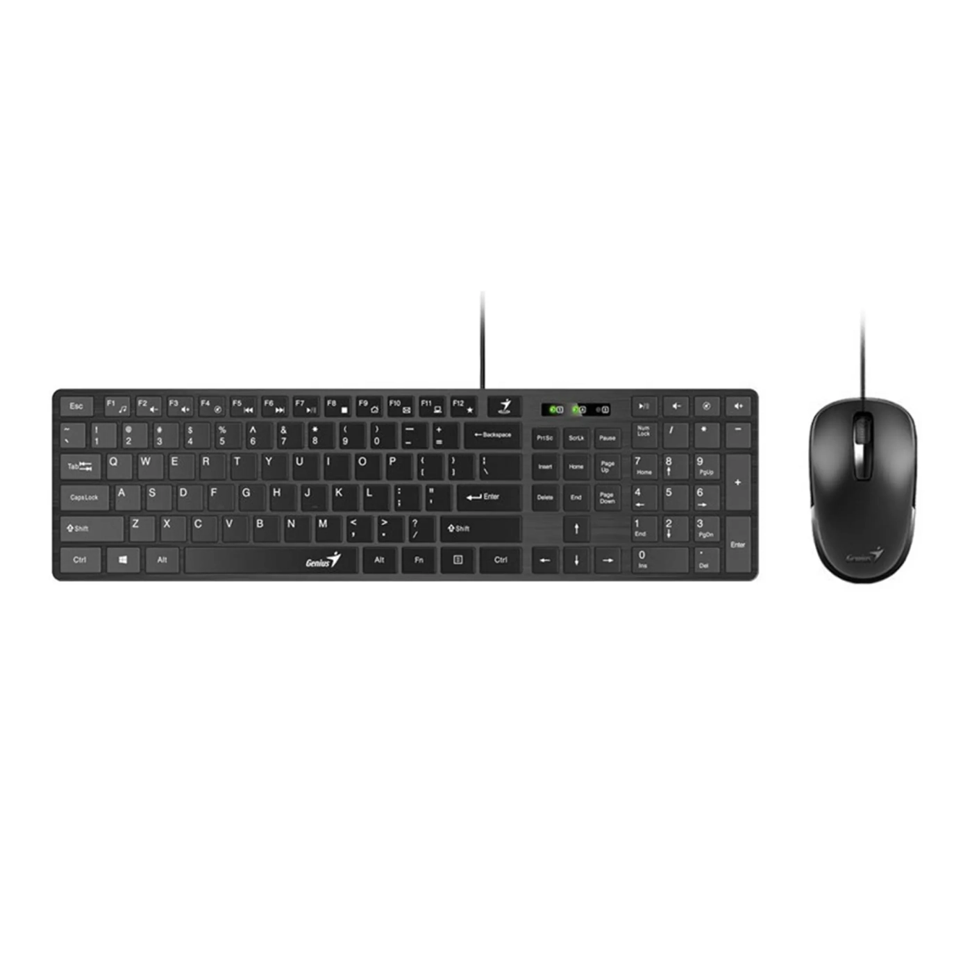 Купить Комплект клавиатура и мышка Genius C-126 SlimStar USB Black Ukr (31330007407) - фото 1