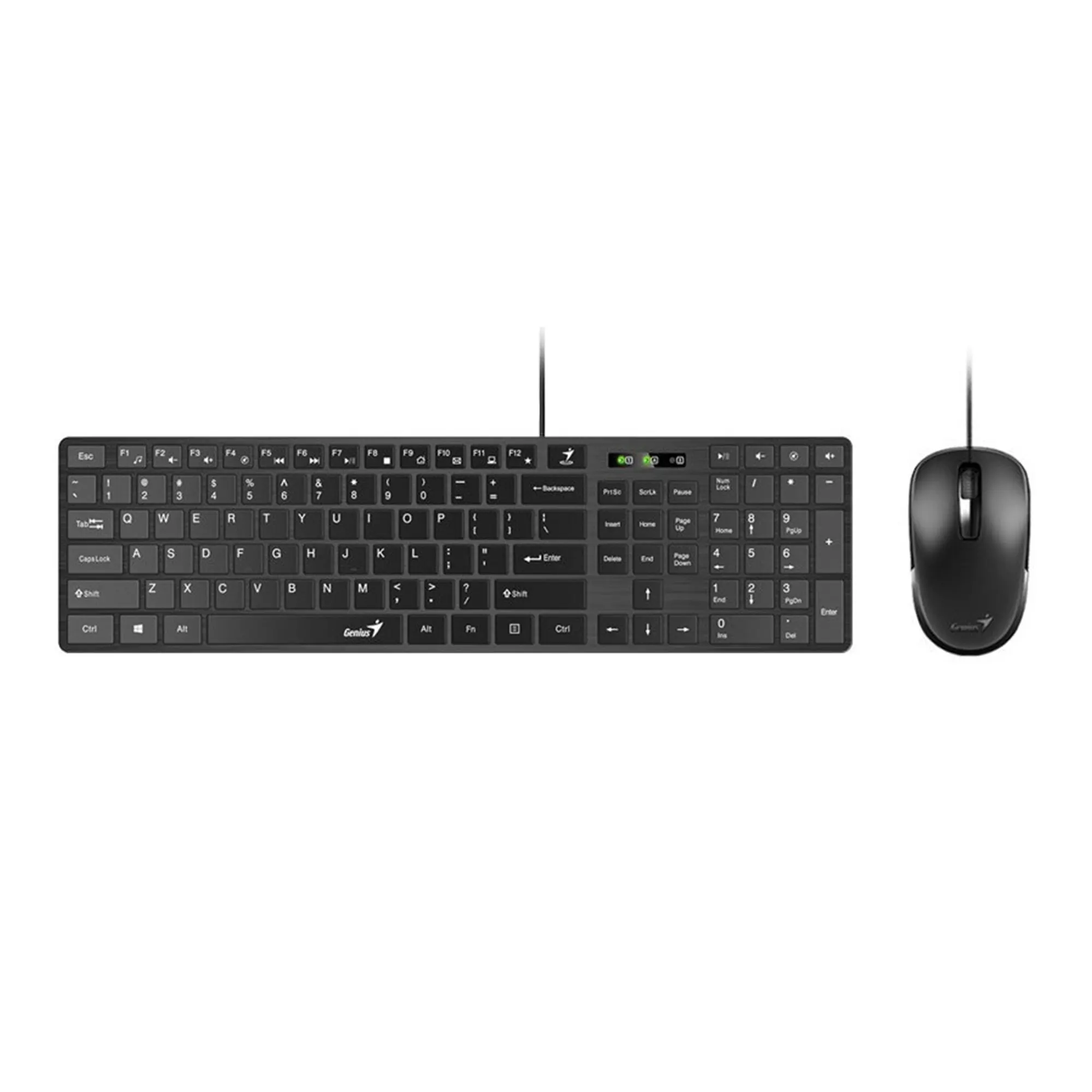 Купить Комплект клавиатура и мышка Genius C-126 SlimStar USB Black Ukr (31330007407) - фото 1