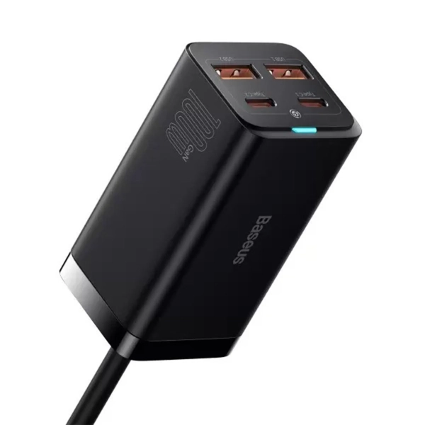 Купити Зарядний пристрій Baseus GaN3 Pro Desktop Fast Charger 2U/2C 100W EU Black - фото 3