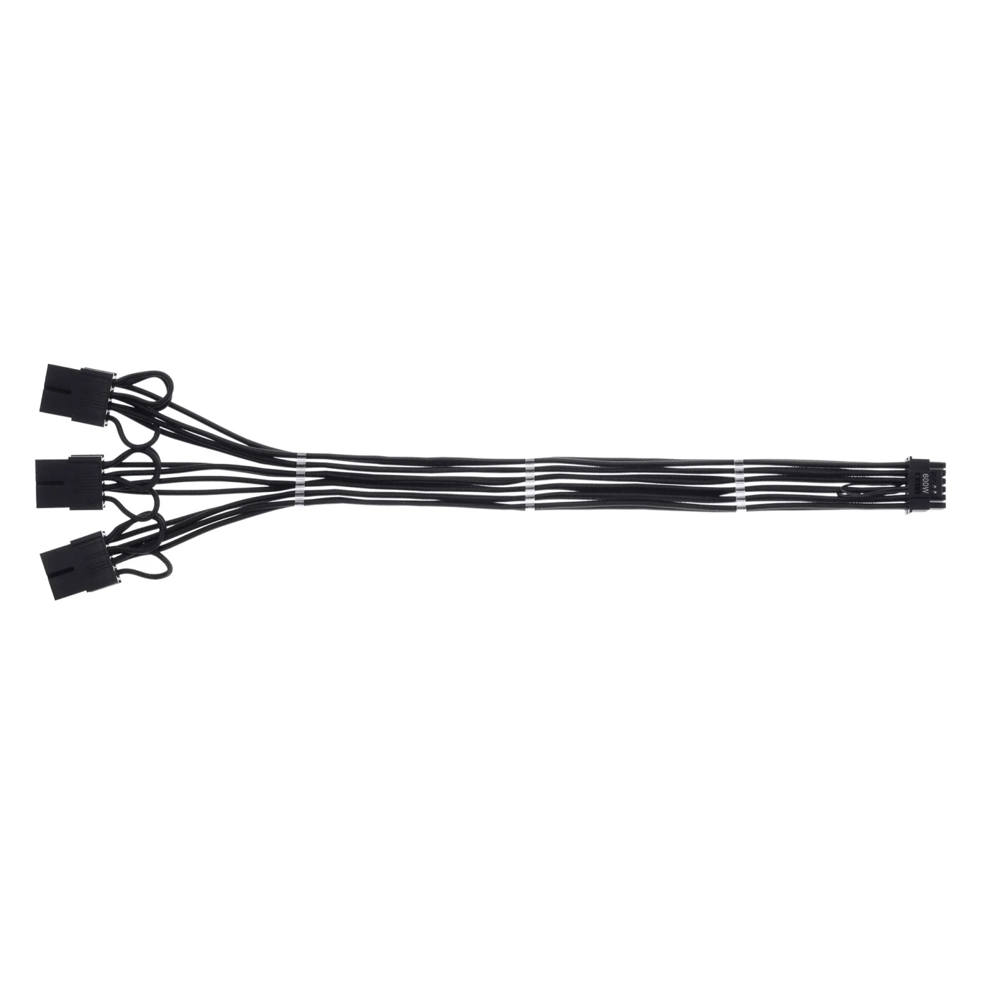 Купити Кабель для блока живлення QUBE модульний 12+4pin/3*8pin VGA Black - фото 1