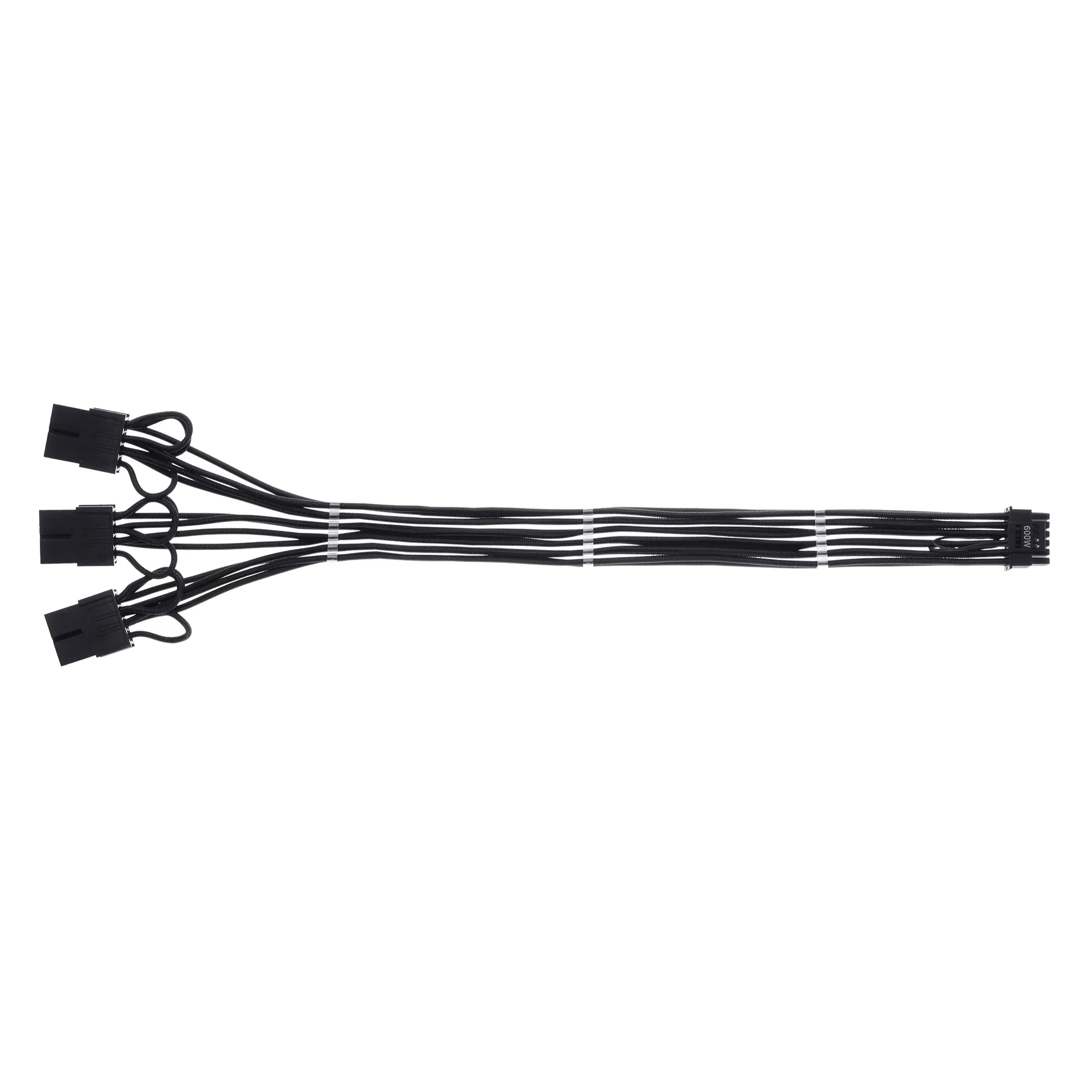 Купити Кабель для блока живлення QUBE модульний 12+4pin/3*8pin VGA Black - фото 1