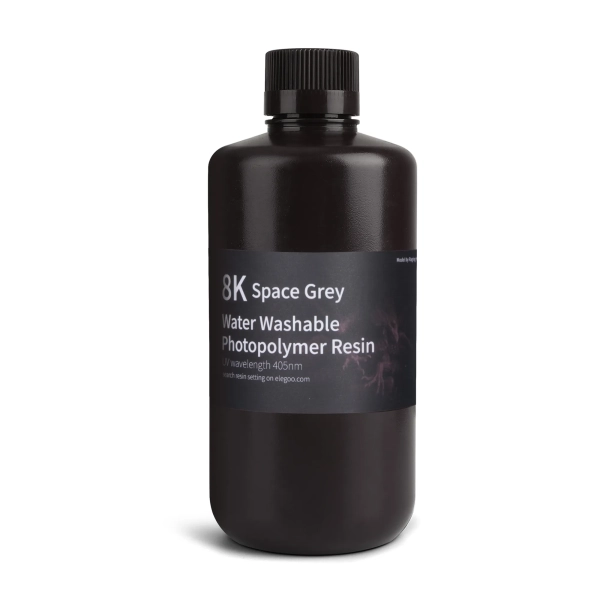 Купити Фотополімерна смола ELEGOO змивається водою Water Washable Resin 8K 1кг, сіра (50.103.0128) - фото 2