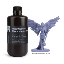 Купить Фотополимерная смола ELEGOO смывающаяся водой Water Washable Resin 1кг, серая (50.103.0117) - фото 2