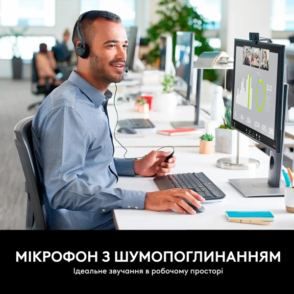 Купить Наушники Logitech PC-960 USB (981-000100) - фото 2