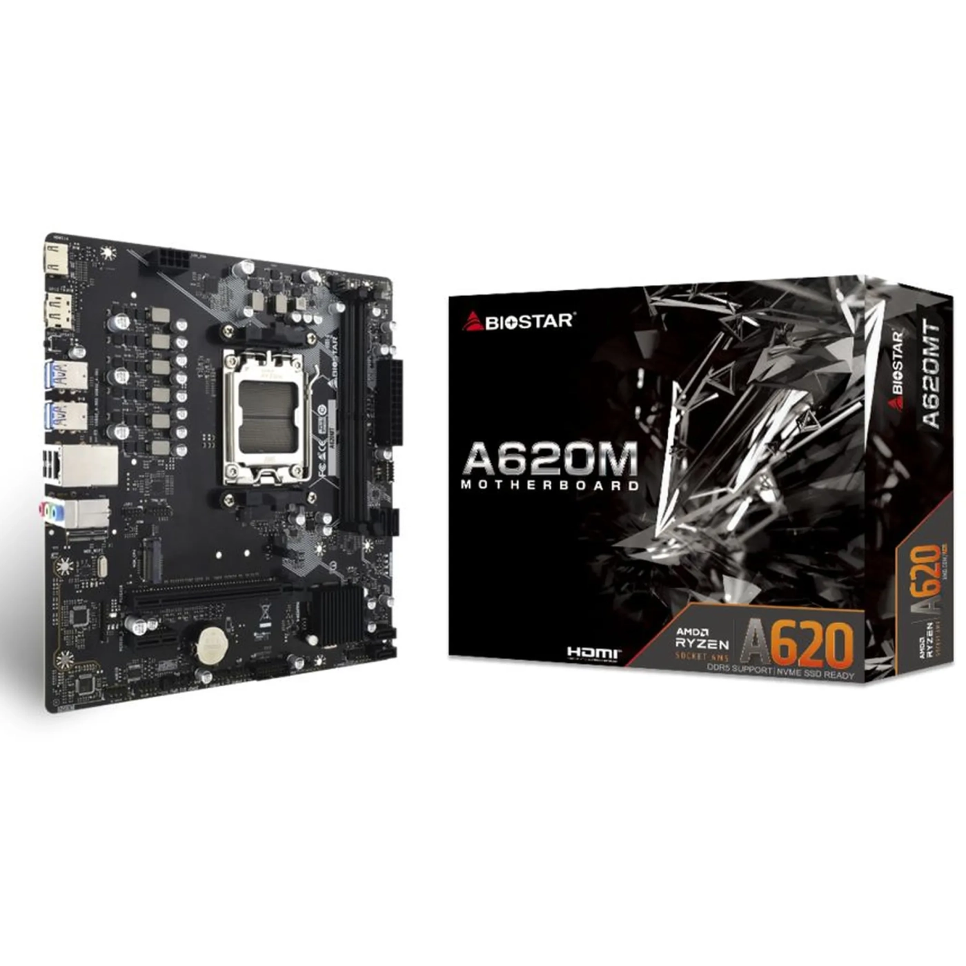 Купить Материнскaя плата BIOSTAR A620MT (AM5/A620/DDR5 /mATX) - фото 4