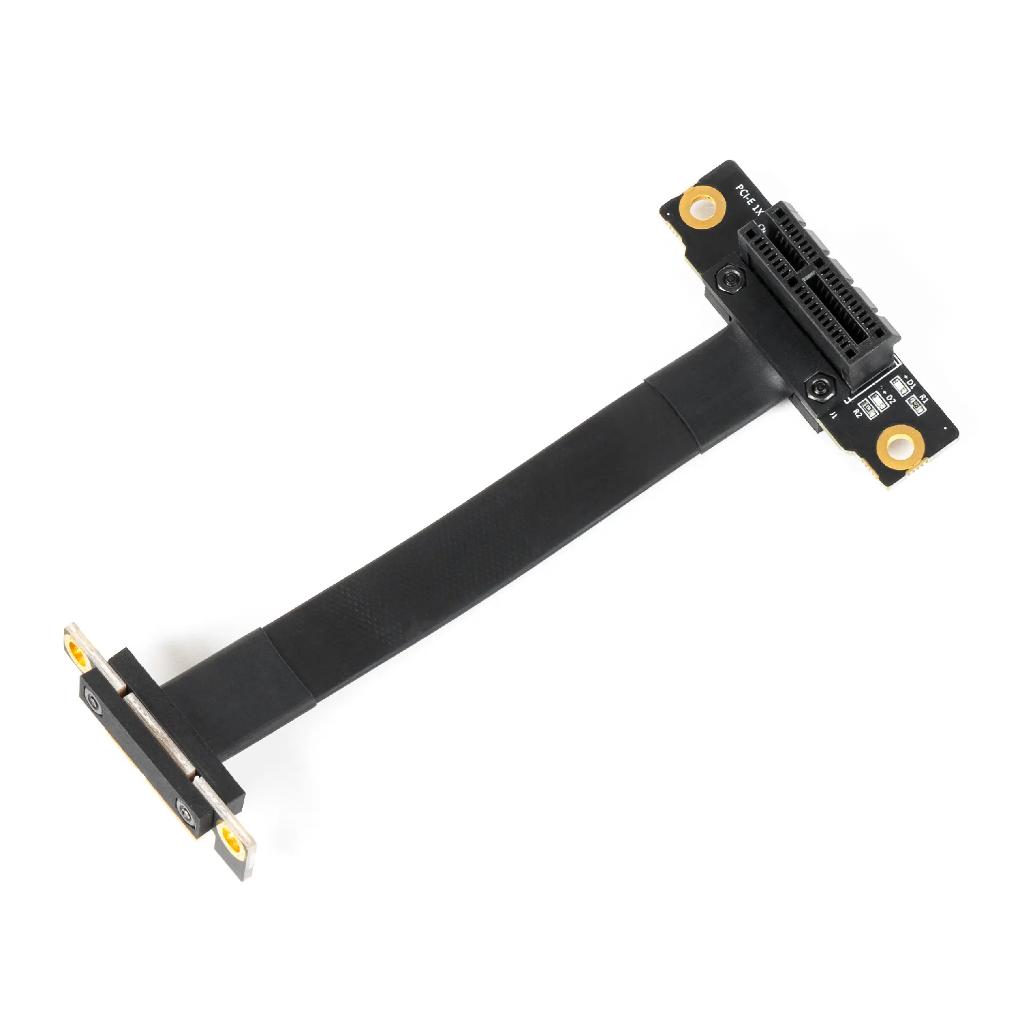 Купити Райзер PCI-E 1x to 1x ribon 10cm 90degree (CE90) PCI-E1x to1x_90 - фото 1