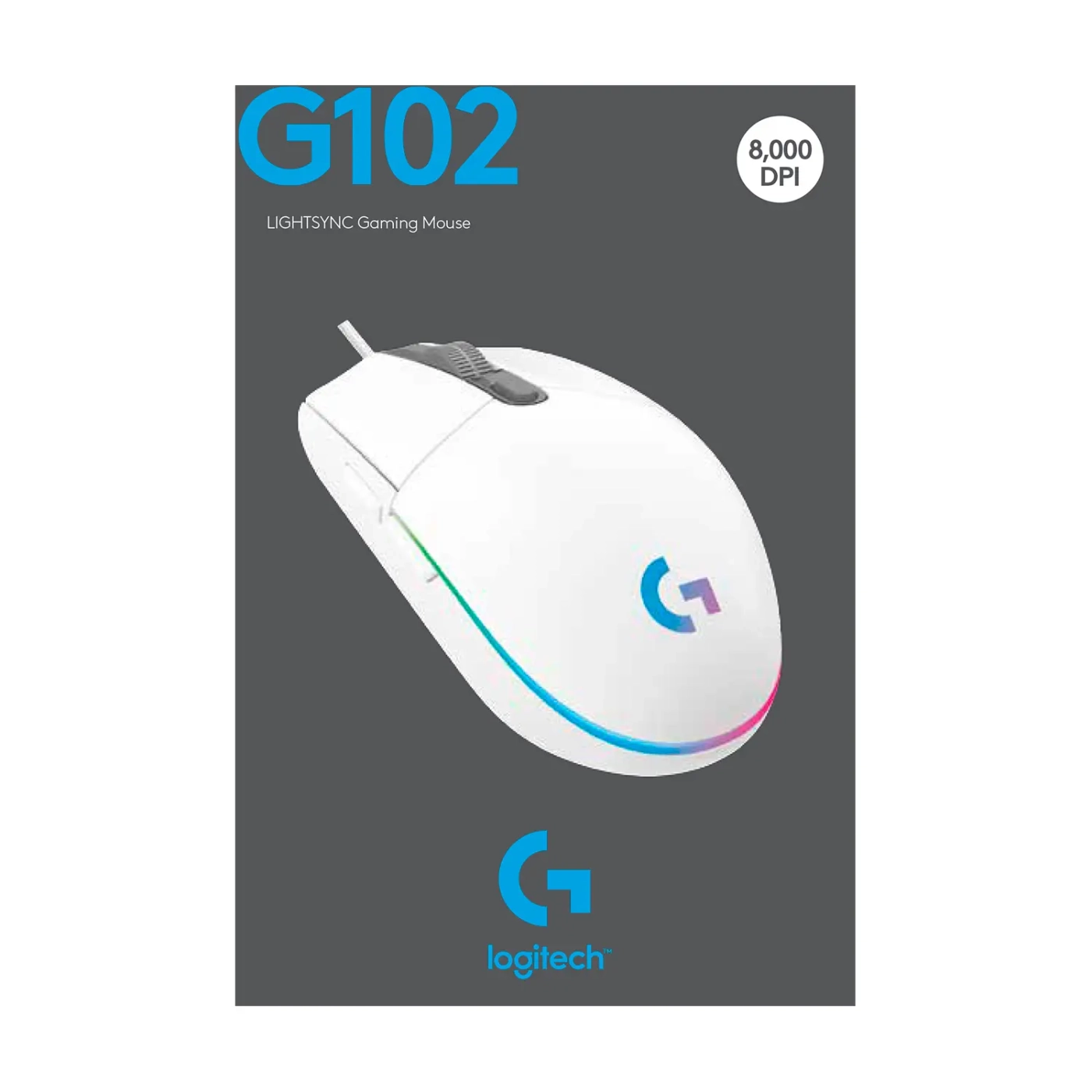 Купити Мишка Logitech G102 Lightsync White (910-005824) - фото 10