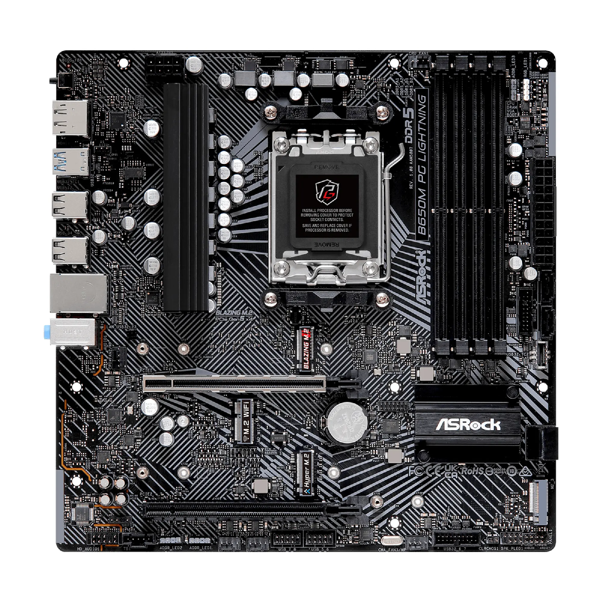 Купити Материнська плата ASRock B650M PG LIGHTNING - фото 2