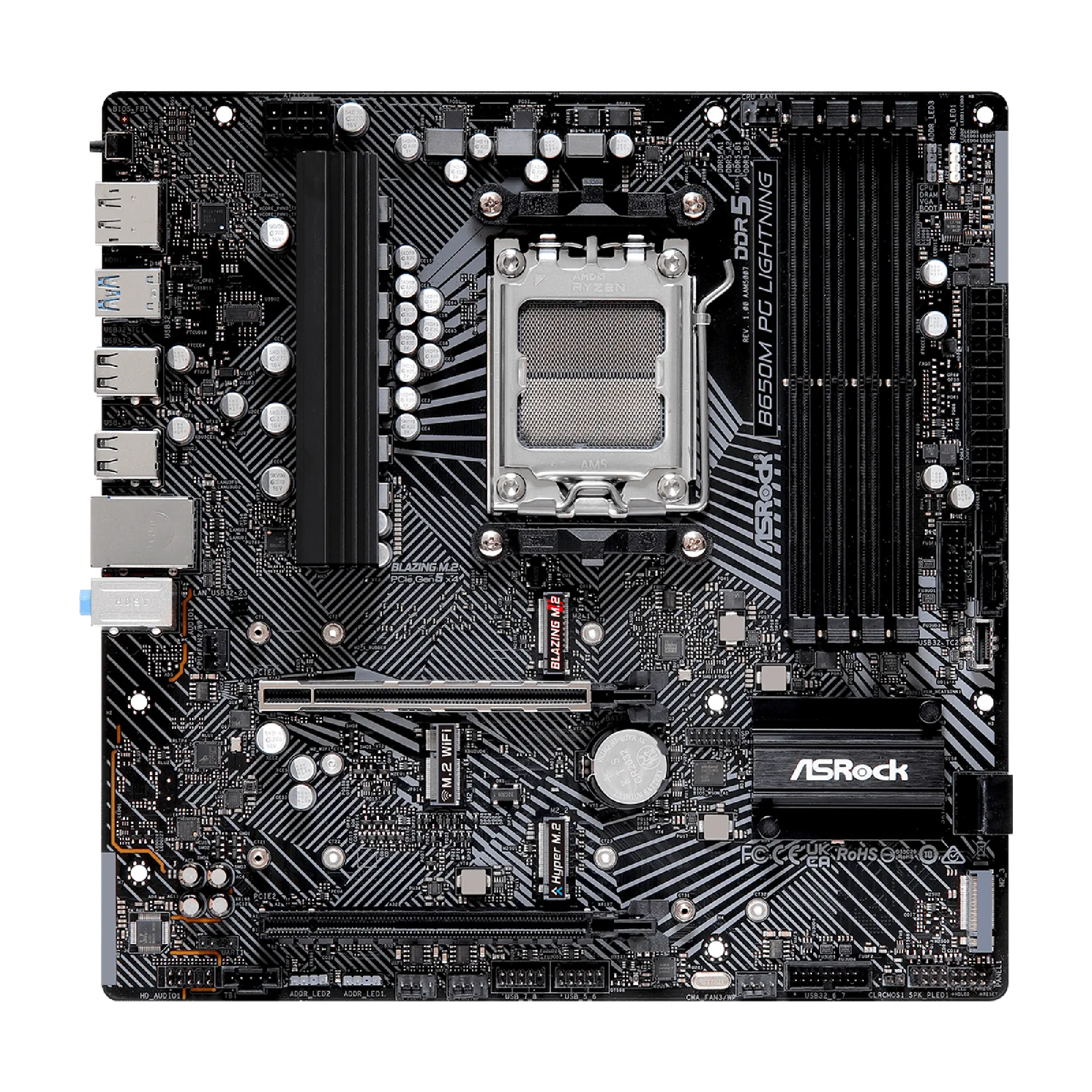 Купити Материнська плата ASRock B650M PG LIGHTNING - фото 3