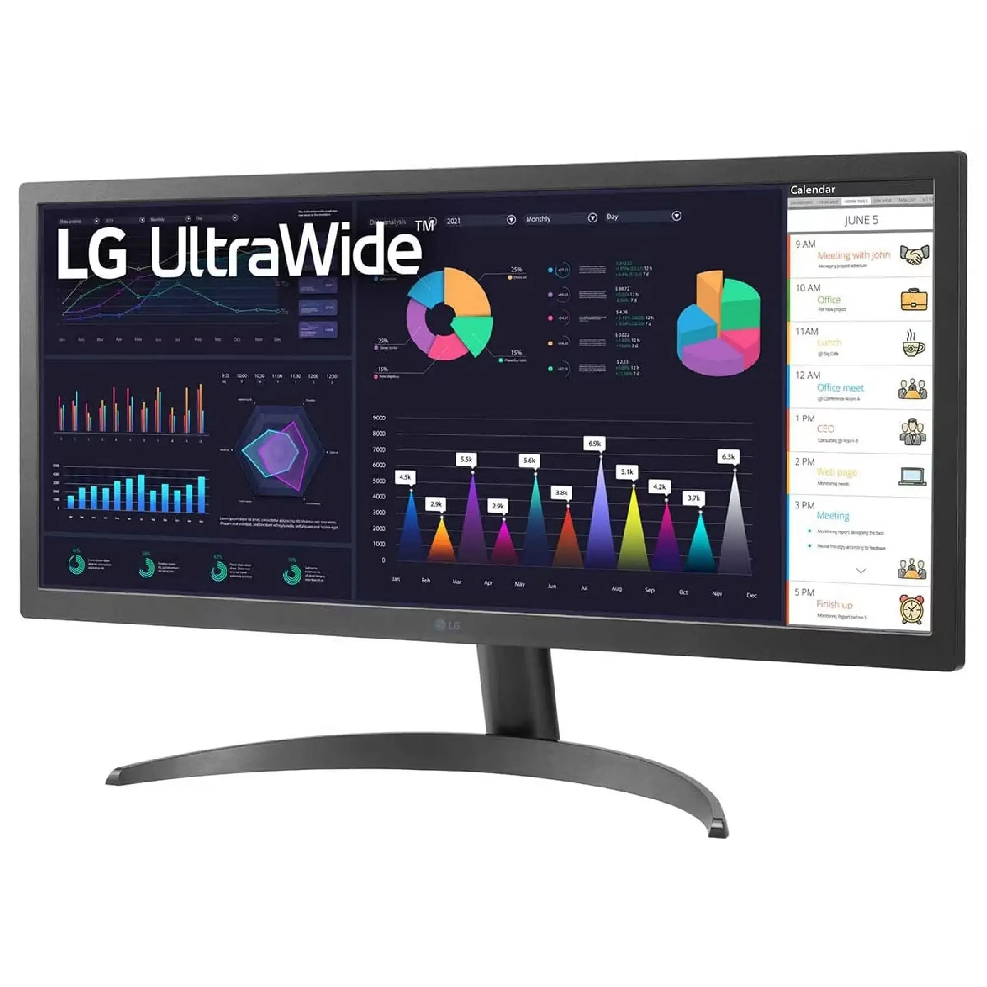 Купить Монитор 25.7" LG UltraWide 26WQ500-B - фото 2