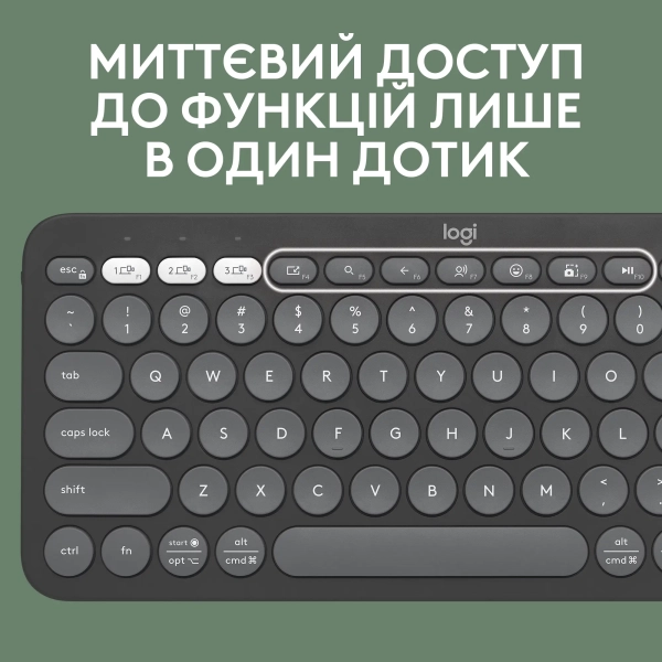 Купить Клавиатура Logitech Pebble Keys 2 K380s Tonal Graphite UA (920-011851) - фото 4