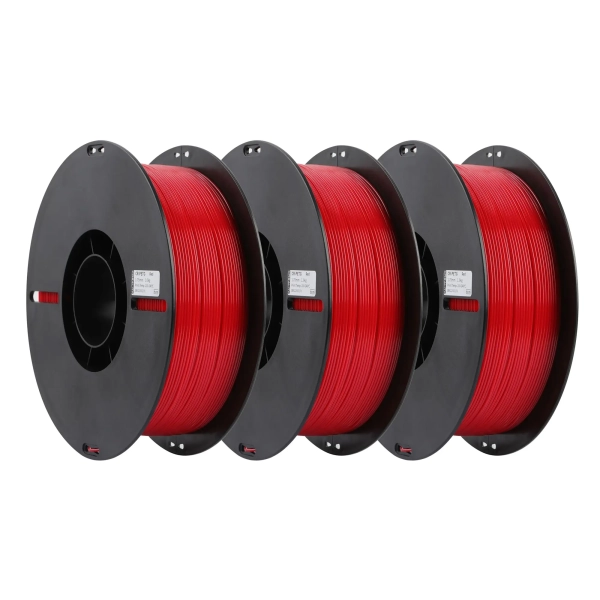 Купити PETG Filament (пластик) для 3D принтера CREALITY 3x1кг 1.75мм червоний (3301030038x3) - фото 3