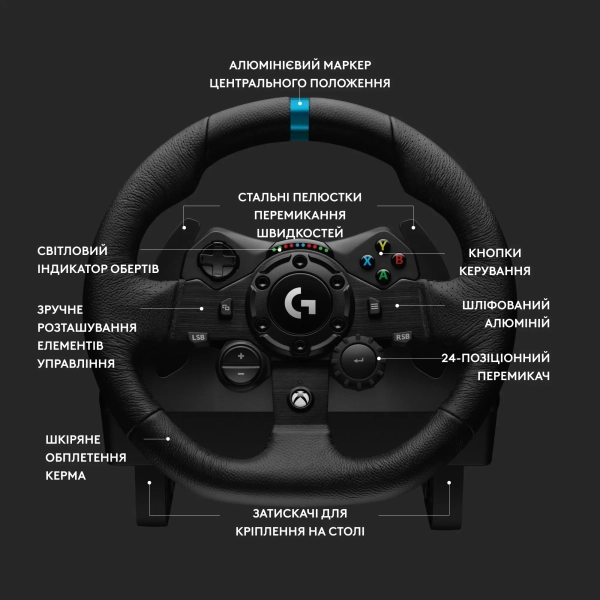 Купити Кермо Logitech TRUEFORCE G923 PC/Xbox (941-000158) - фото 7