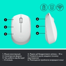 Купити Миша Logitech M171 Wireless Mouse white (910-006867) - фото 7