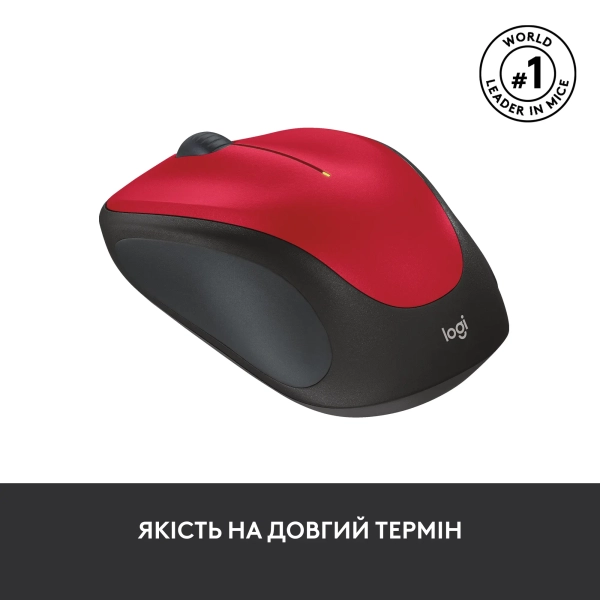 Купити Миша Logitech Wireless Mouse M235 red (910-002496) - фото 4