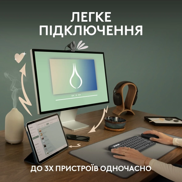 Купить Мышь Logitech Pebble Mouse 2 M350s tonal-rose BT (910-007014) - фото 3