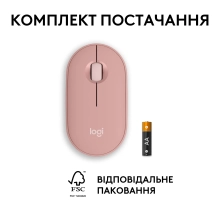 Купить Мышь Logitech Pebble Mouse 2 M350s tonal-rose BT (910-007014) - фото 9