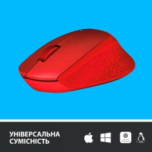 Купить Мышь Logitech Wireless Mouse M330 Silent Plus red (910-004911) - фото 4