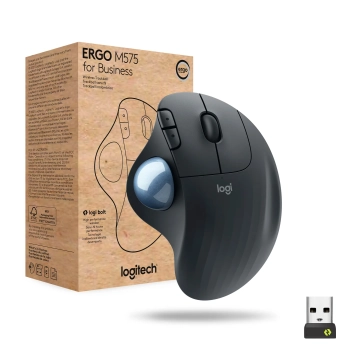 Купить Мышь Logitech ERGO M575 For Business graphite 2.4GHZ/BT (910-006221) - фото 1