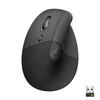 Купити Миша Logitech Lift Left Vertical Ergonomic Mouse graphite-black 2.4GHZ/BT LEFT (910-006474) - фото 1