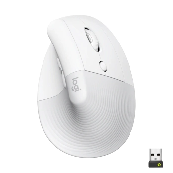 Купить Мышь Logitech Lift Vertical Ergonomic Mouse off-white/pale-gaey 2.4GHZ/BT (910-006475) - фото 1