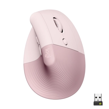 Купити Миша Logitech Lift Vertical Ergonomic Mouse rose/dark-rose 2.4GHZ/BT (910-006478) - фото 1