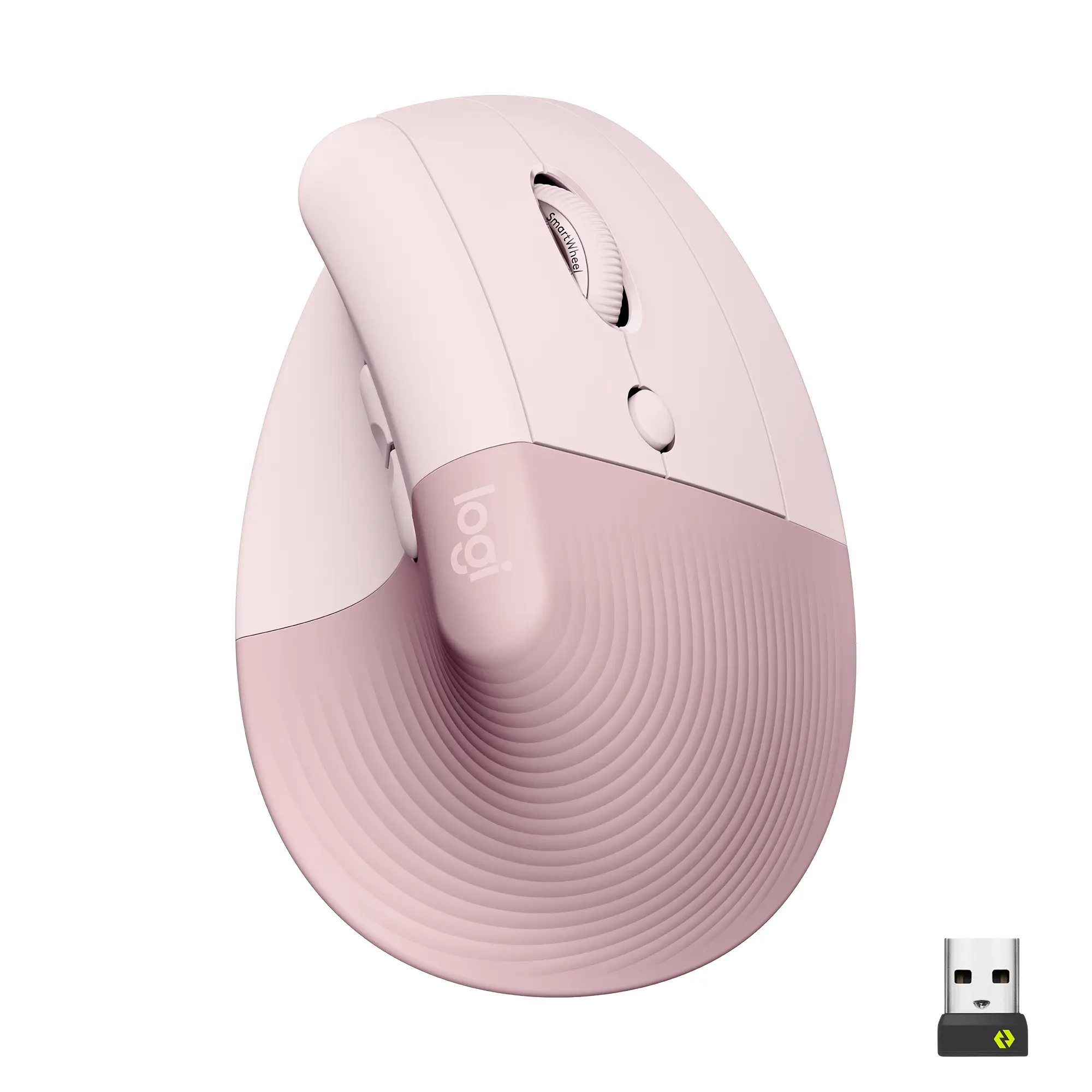 Купити Миша Logitech Lift Vertical Ergonomic Mouse rose/dark-rose 2.4GHZ/BT (910-006478) - фото 1