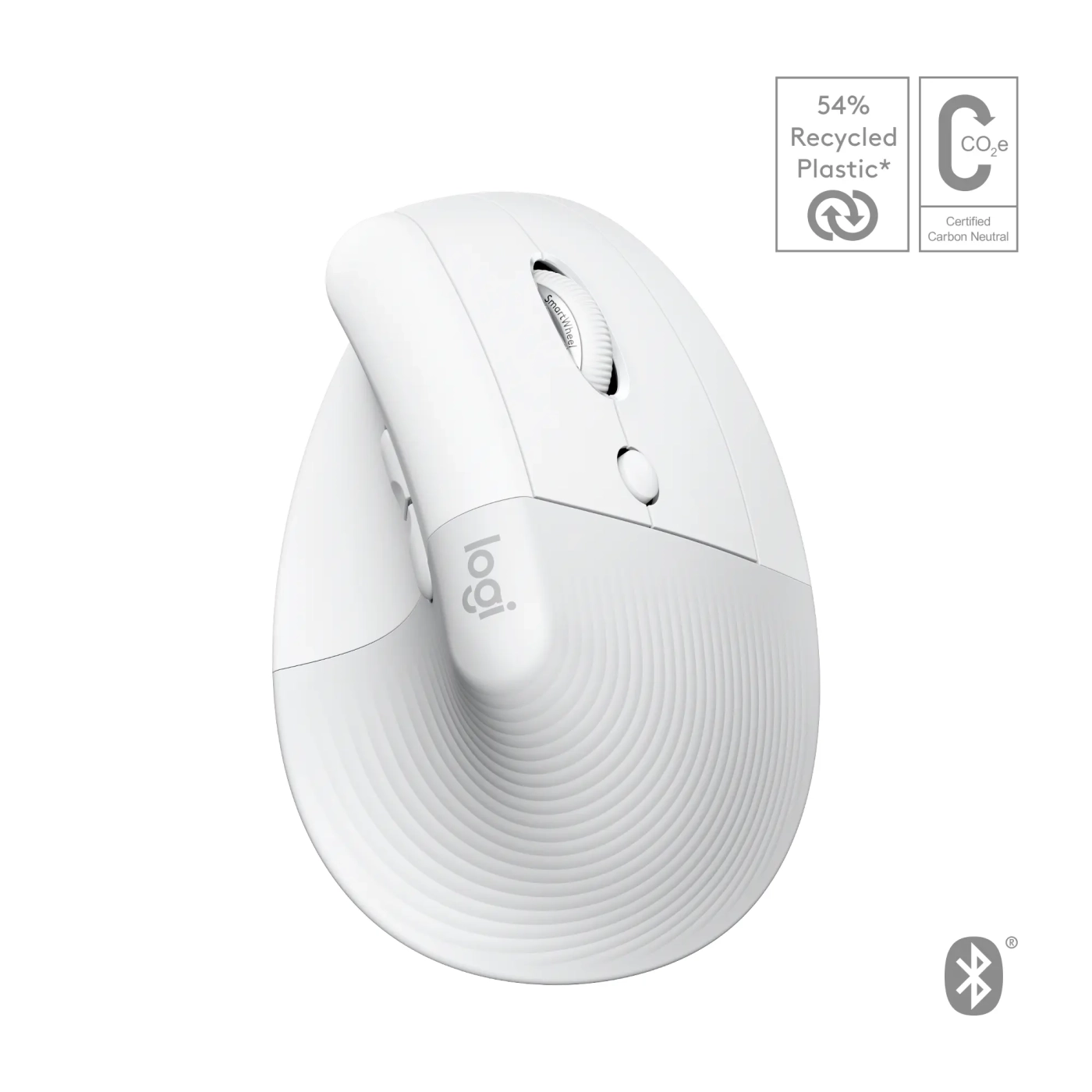 Купити Миша Logitech Lift for Mac Vertical Ergonomic Mouse off-white/pale-gaey 2.4GHZ/BT MAC (910-006477) - фото 1