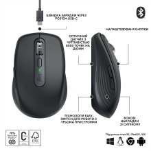 Купить Мышь Logitech MX Anywhere 3S graphite 2.4GHZ/BT (910-006929) - фото 6