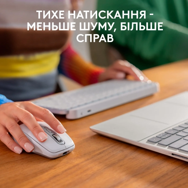 Купить Мышь Logitech MX Anywhere 3S for Business Compact Performance Mouse pale-gaey 2.4GHZ/BT (910-006959) - фото 4