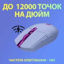Купить Мышь Logitech G305 Lightspeed Wireless Lilac (910-006022) - фото 3