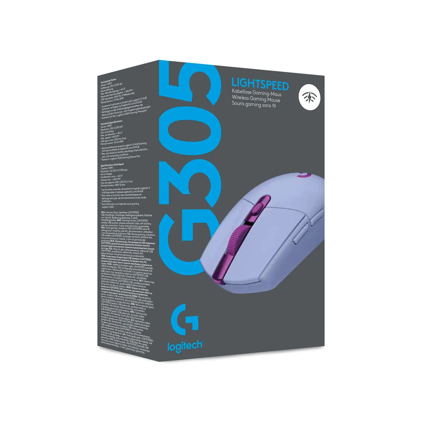 Купить Мышь Logitech G305 Lightspeed Wireless Lilac (910-006022) - фото 10
