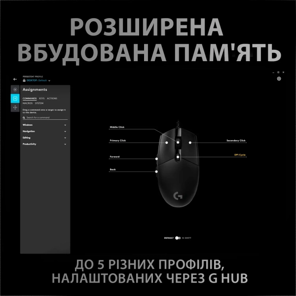 Купить Мышь Logitech G Pro (HERO) Black (910-005440) - фото 5