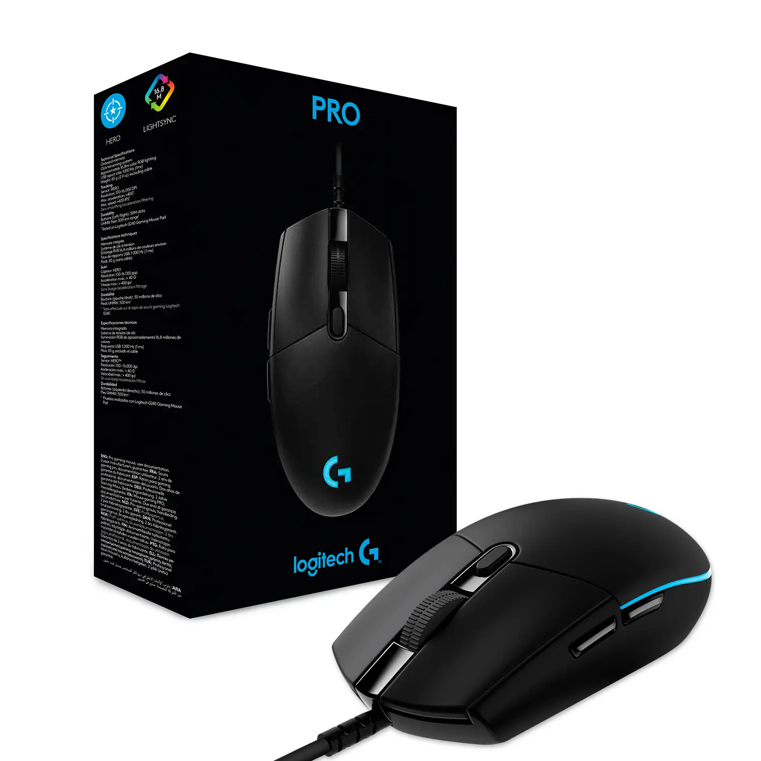 Купить Мышь Logitech G Pro (HERO) Black (910-005440) - фото 7