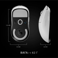 Купити Миша Logitech G Pro X Superlight Wireless White (910-005942) - фото 8